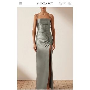 Shona Joy LA LUNE RUCHED MAXI DRESS - SAGE **BRAND NEW, NEVER WORN** SIZE 4